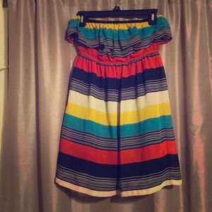Strapless Multicolor Dress